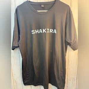 SHAKIRA tour Black Graphic Tee size XL